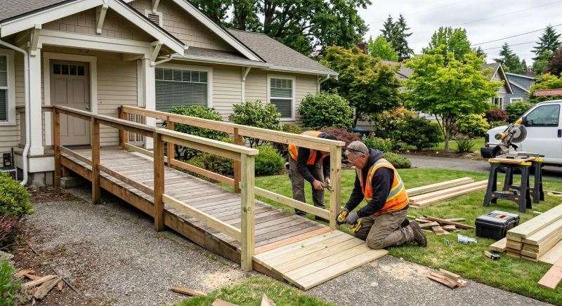 Handicap Ramp Construction in Kansas City, KS