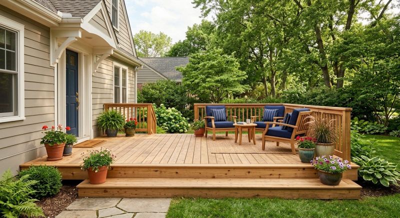 Wooden Patio Installation in Fairfield County, CT