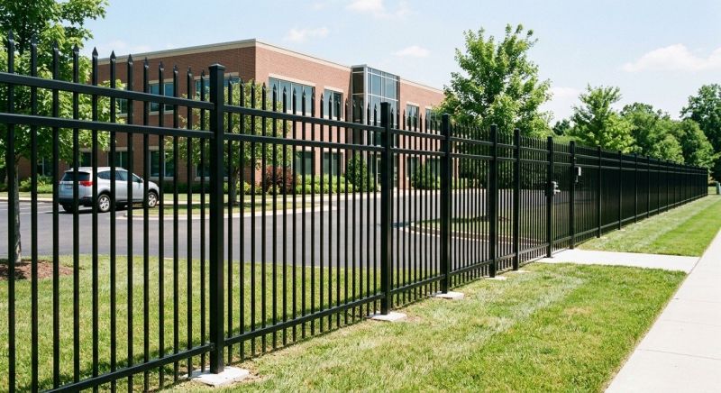 Black Metal Fence Installation in St Louis, MO