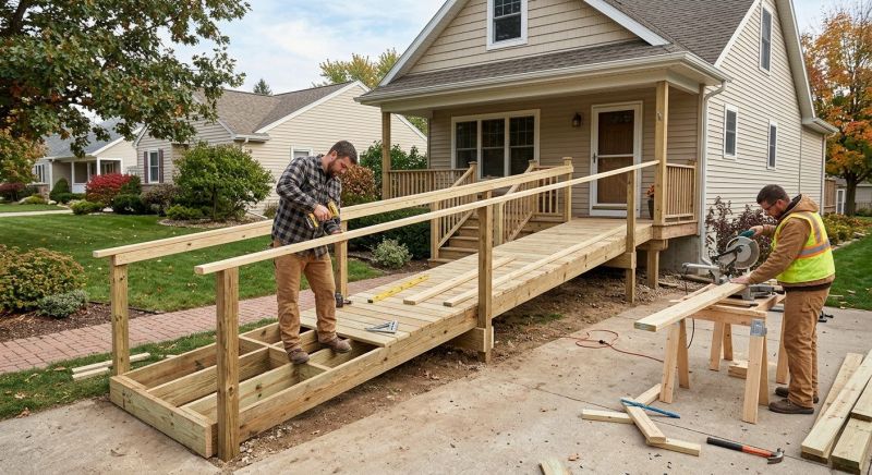 Porch Ramp Construction in Kansas City, KS
