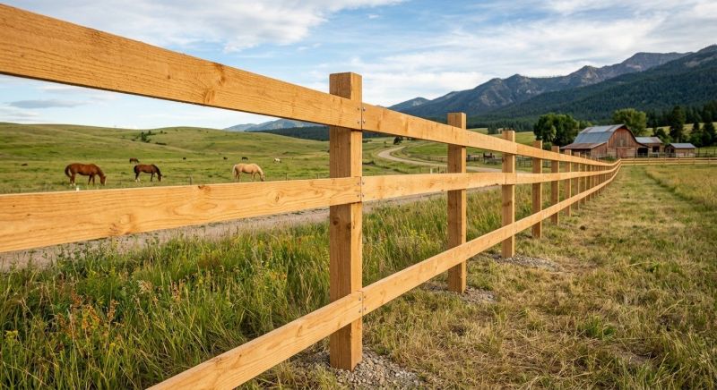 Ranch Fence Construction in Pearland, TX