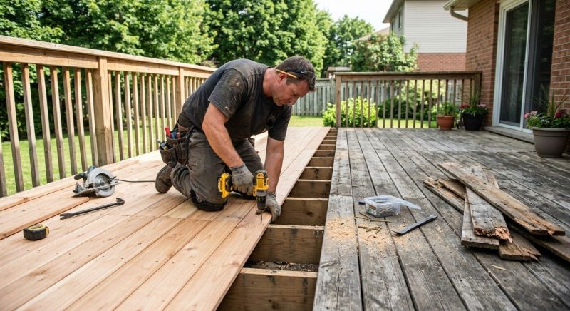 Redwood Deck Repair in Redmond, WA