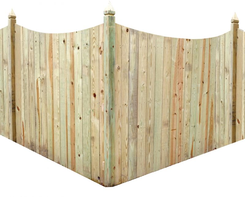 Scalloped Fence Installation in Pearland, TX