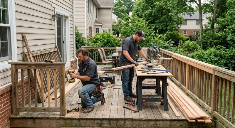 Wood Balcony Repair in Redmond, WA