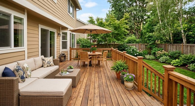 Wooden Patio Installation in Boston, MA