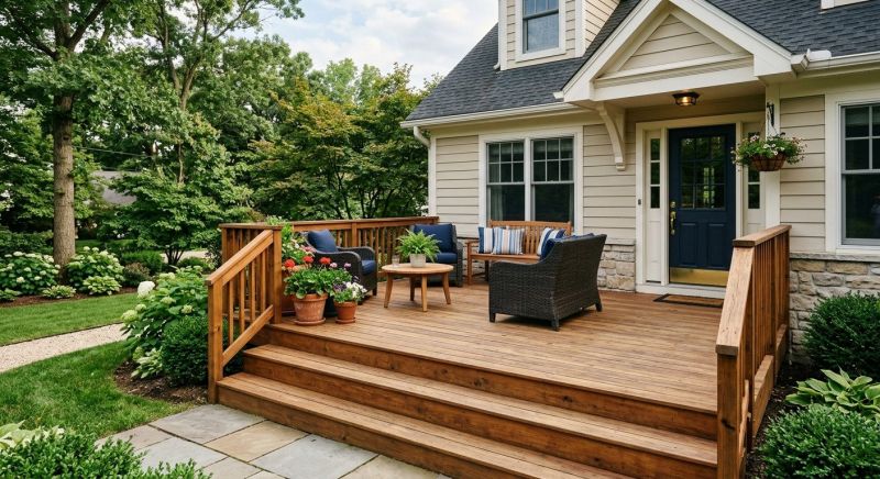 Wooden Veranda Construction in Worcester, MA